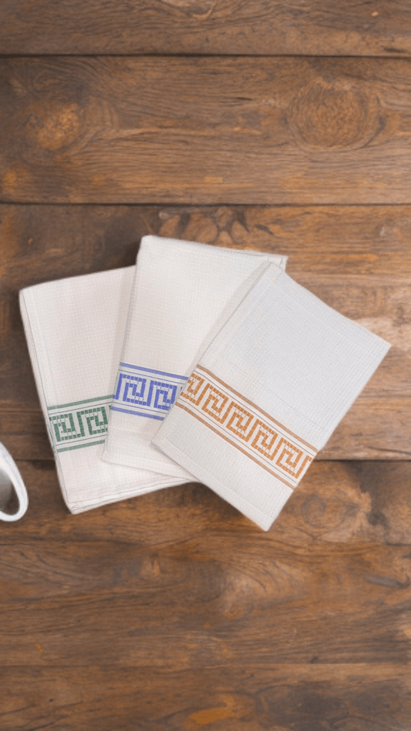 Premium Cotton Kitchen Towel – With Decorative Border