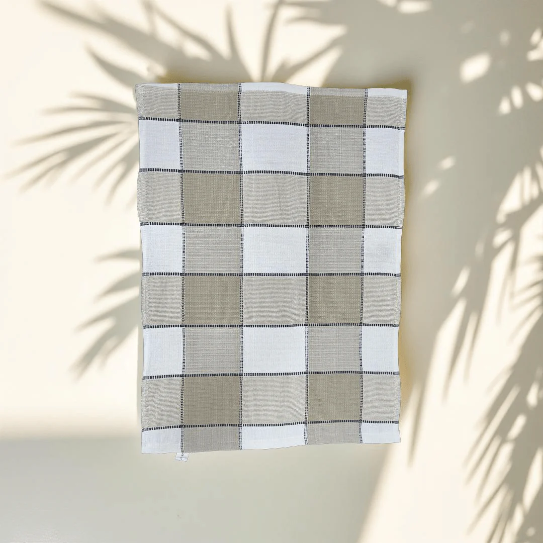 Sahara Grid Reverse Terry Towel