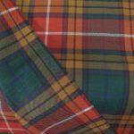 Burnt orange and mustard heritage tartan flannel from a Multan manufacturer