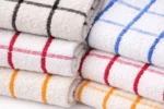 Red Check Terry Cotton Kitchen Towel - Imagen 3