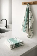 Riverbank Stripe Kitchen Towel - Image 2