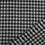 Classic Black and White Houndstooth Yarn-Dyed Cotton Fabric
