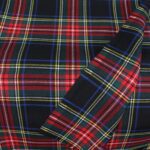 Royal Stewart Black Tartan Yarn-Dyed Cotton Fabric - Imagen 2