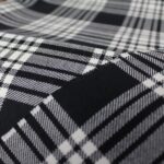 ⁦Black and White Charcoal Tartan Flannel⁩ - الصورة ⁦2⁩