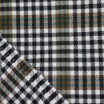 Green and Brown Houndstooth Plaid Yarn-Dyed Cotton Fabric - Home Innovators
