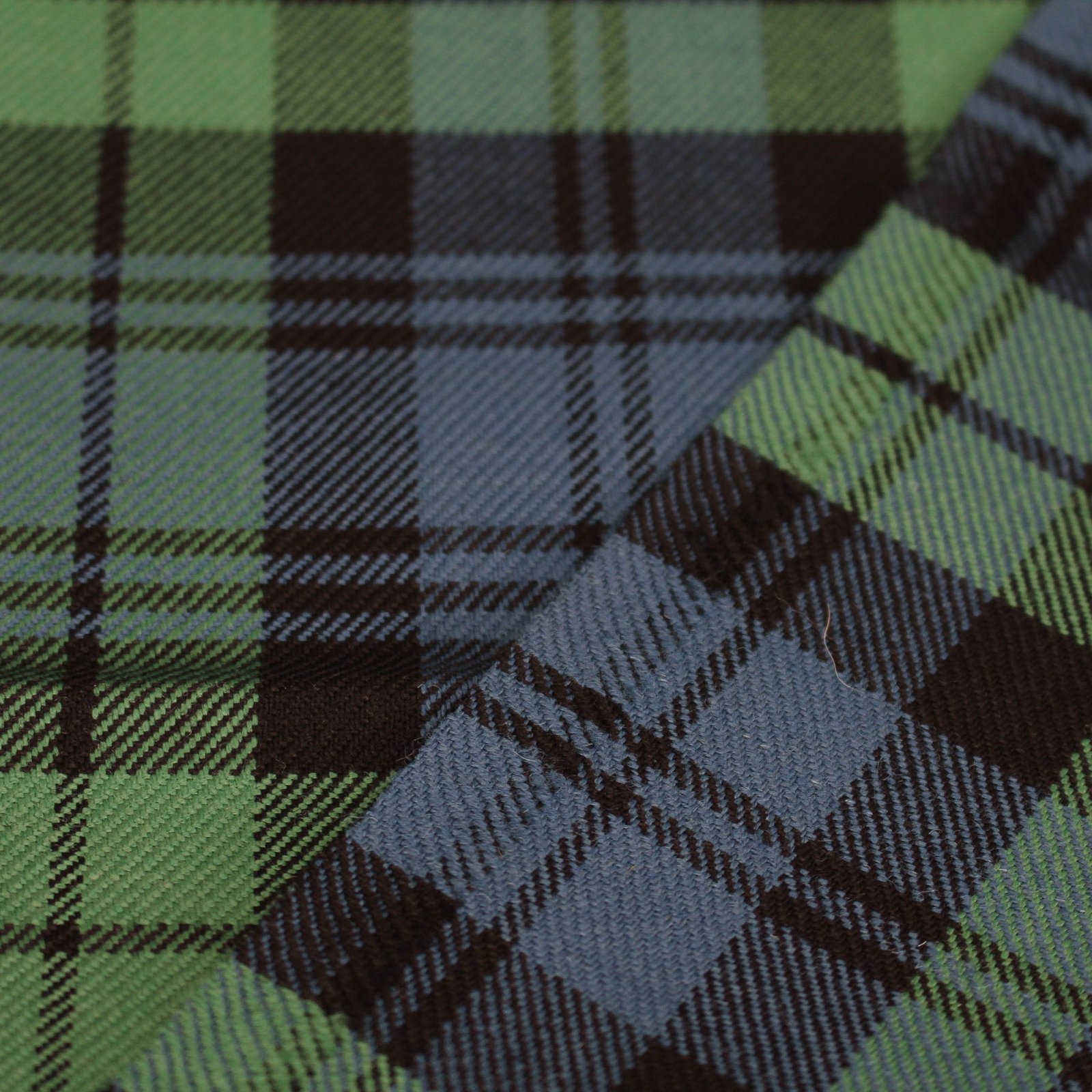 Sage Green and Charcoal Tartan Yarn-Dyed Cotton Fabric Multan Pakistan