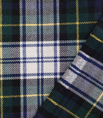 Navy and Forest Green Multi-Tartan Yarn-Dyed Cotton Fabric Multan Pakistan
