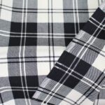 ⁦Premium Black & White Gingham Check Yarn-Dyed Cotton Fabric⁩ - الصورة ⁦2⁩