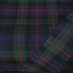 Premium Blue & Green Tartan Plaid Yarn-Dyed Cotton Fabric - Imagen 2