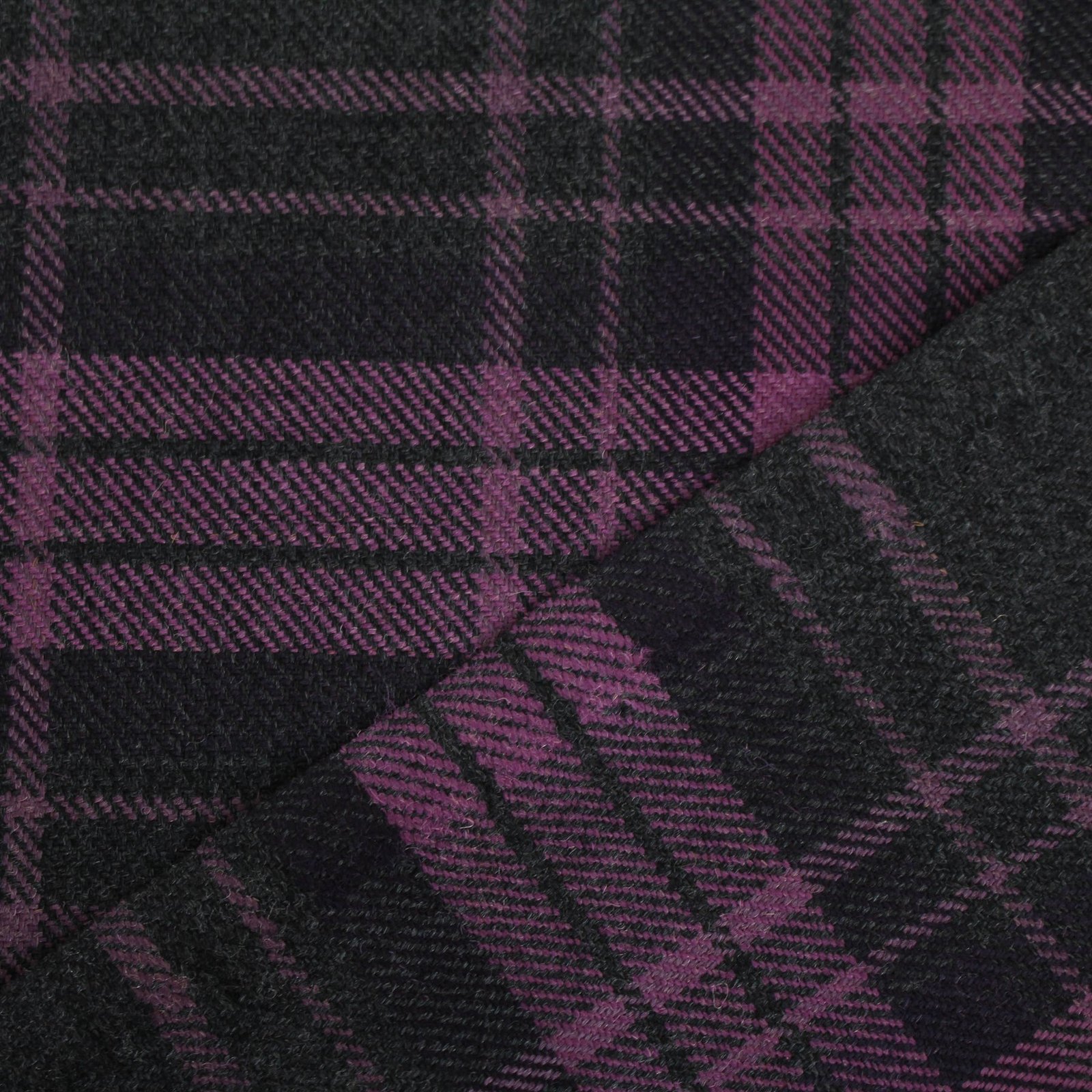 Plum and Charcoal Heritage Tartan Cotton Fabric Multan Pakistan Low MOQ