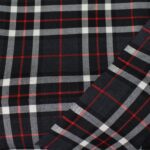 Premium Charcoal Plaid Flannel Fabric - Image 2