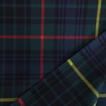 Premium Navy Green Tartan Flannel Material - Imagen 2