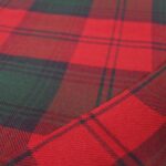 Scarlet Red and Forest Green Heritage Flannel - Image 3