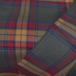 Forest Green and Crimson Multi-Color Tartan Yarn-Dyed Cotton Fabric - Home Innovators