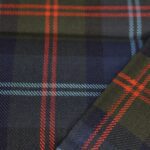 Navy and Forest Green Black Watch Tartan Yarn-Dyed Cotton Fabric - Home Innovators