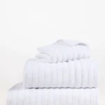 White Combed Plain Towel