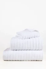 White Combed Plain Towel