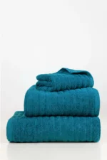 Blue Steel Combed Plain Towel