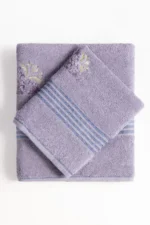 Lilac Ice Embroidered Towel - Imagen 3