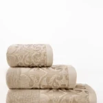 Cream Jacquard Dyed Towel