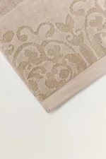 Cream Jacquard Dyed Towel - Image 4