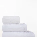White Jacquard Dyed Towel