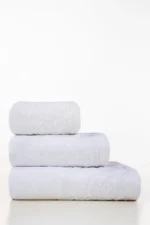 White Jacquard Dyed Towel