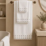 Vienna Lace Embroidered Towel Set