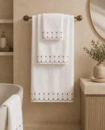 Vienna Lace Embroidered Towel Set